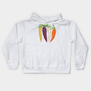 Rainbow Carrots Kids Hoodie